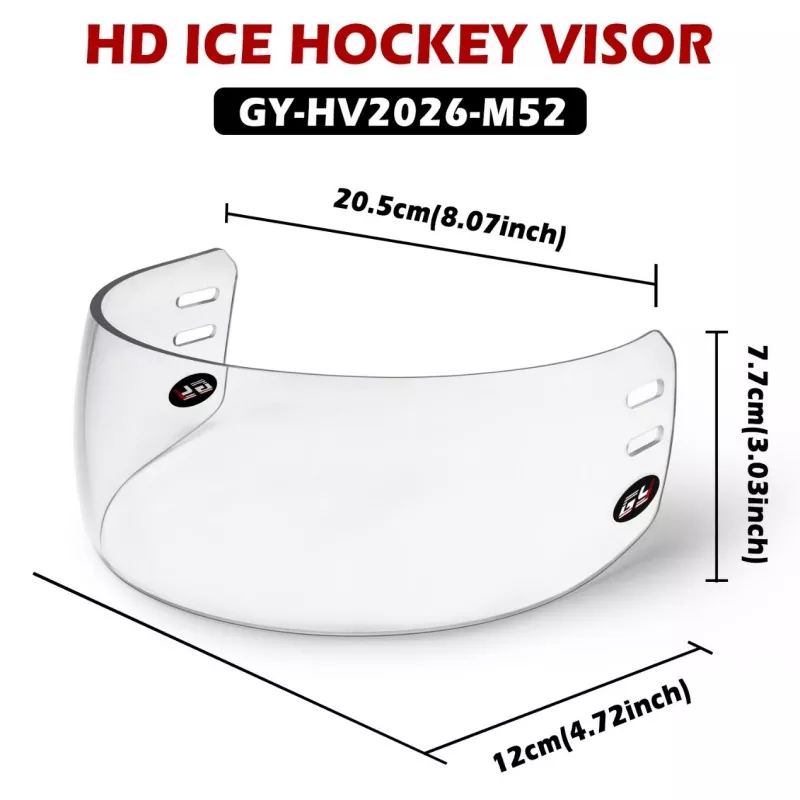 GYHOCKEY เปิดตัวอย่างเป็นทางการ: ซีรีส์ HD Ice Hockey Visor Series ปี 2026 วางจำหน่ายแล้วทั่วโลก