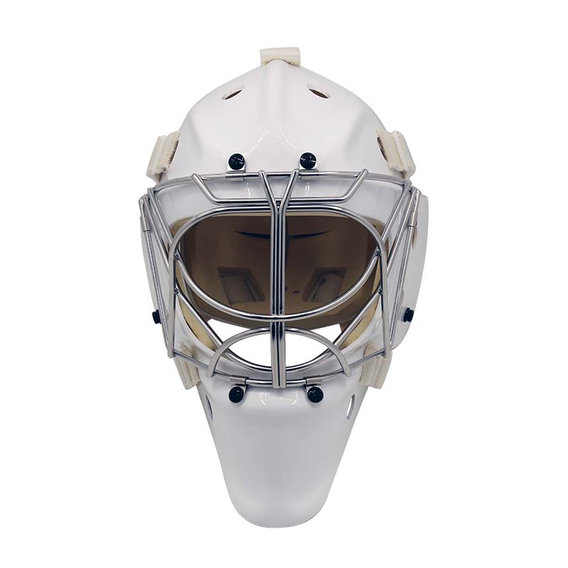 หมวกกันน็อคผู้รักษาประตู PC Shell Hockey พร้อมกรง Cat Eye ความเหนียวที่แข็งแกร่งเป็นพิเศษและความทนทานในสภาพอากาศหนาวเย็น